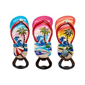 Souvenir Kust Magnet Kapsylöppnare Flipflop-formad