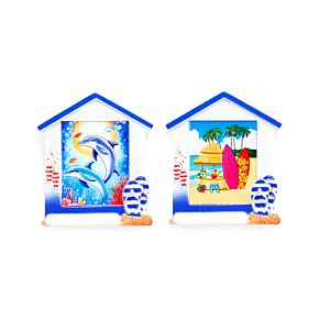 Souvenir Kustmagnet Strandbod Formad Beach Bar & Delfiner Souvenir Kustmagnet Strandbod Formad Beach Bar & Delfiner