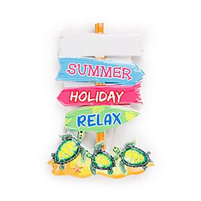 Souvenir Kustmagnet Strandskyltar Formad med Krabba & Sköldpaddor Souvenir Kustmagnet Strandskyltar Formad med Krabba & Sköldpaddor