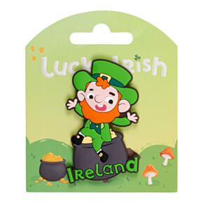 Luck of the Irish Leprechaun Irland Souvenir PVC Magnet