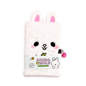 Adoramals Frances the Rabbit Kanin Plysch Anteckningsbok med Hänglås och Nyckel Adoramals Frances the Rabbit Kanin Plysch Anteckningsbok med Hänglås och Nyckel