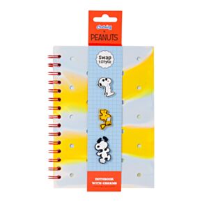 Peanuts Snobben & Woodstock A5 Anteckningsbok i Silikon med Figurer