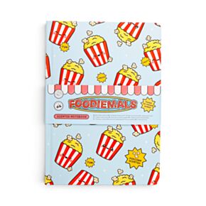 Foodiemals Popcorn A5 Parfymerad Anteckningsbok med Återvunnet Papper