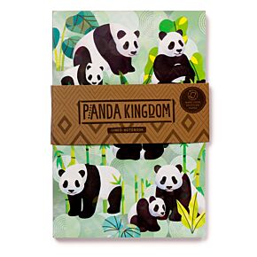 Panda Kingdom A5 Anteckningsbok med Återvunnet Papper