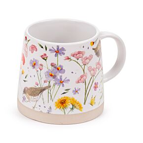 Jan Pashley Wings & Wildflowers Avsmalnad Mugg i Stengods
