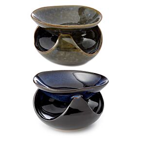 Keramisk Aromalampa - Abstrakt Djupblå