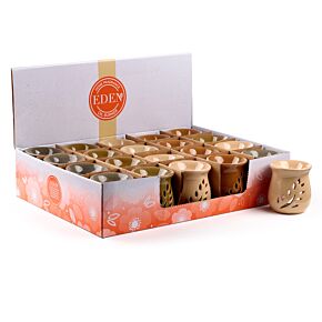 Enkel Löv Design Sprickor i Glasyern Keramik Aromalampa Enkel Löv Design Sprickor i Glasyern Keramik Aromalampa