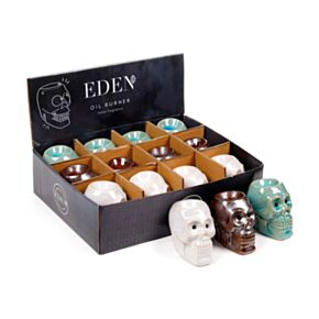 Eden Mini Dödskalle Aromalampa i Keramik
