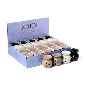 Eden Liten Steneffekt Aromalampa med Utskuren Blomma Eden Liten Steneffekt Aromalampa med Utskuren Blomma