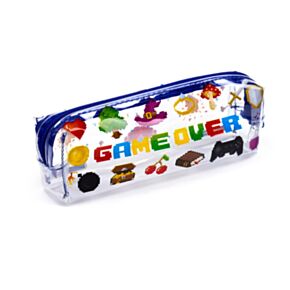 Game Over Genomskinligt Pennfodral
