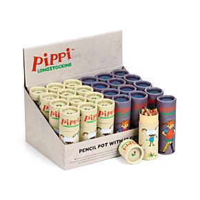 Pippi Långstrump Pennburk med 12 Färgpennor