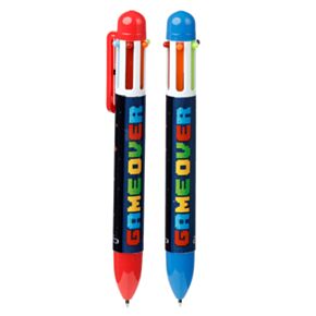 Game Over Penna med Multifärg (6 Färger)
