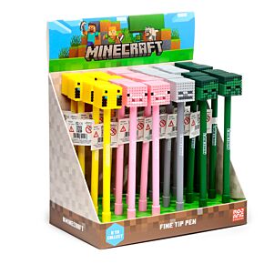 Minecraft Penna med Silikontopp (Gris/Bi/Zombie/Skelett) Minecraft Penna med Silikontopp (Gris/Bi/Zombie/Skelett)