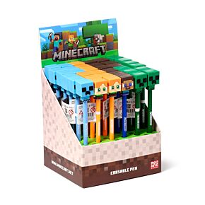 Inkredible Suddbar Bläckpenna med Minecraft Chibi-Stil Silikontopp