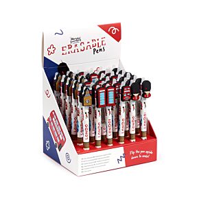 Inkredible Suddbar Bläckpenna med PVC London Souvenir Topp Inkredible Suddbar Bläckpenna med PVC London Souvenir Topp