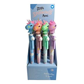 Unicorn Magic Enhörning Penna med Snurrande Topp