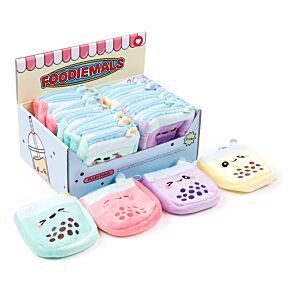 Foodiemals Bubble Tea Plysch Mini Portmonnä