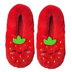 Foodiemals Jordgubbe Anti-Slip Plysch Tofflor EU39-41/UK6-8