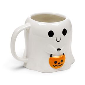 Spooky Trick or Treat Spöke Formad Keramikmugg