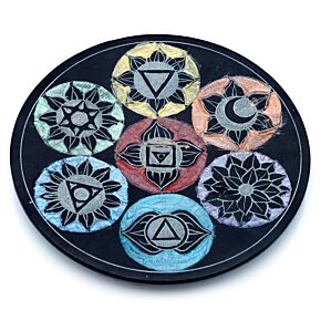 Täljsten Chakra Rökelsebrännare Fat Täljsten Chakra Rökelsebrännare Fat