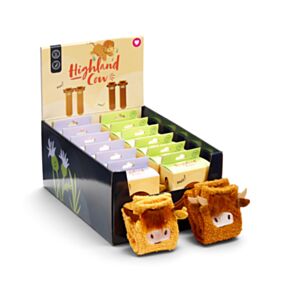 Highland Coo Ko Cosy Fluffiga Strumpor