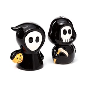Dödskallepojke & Spökpojke Salt & Pepparset i Keramik