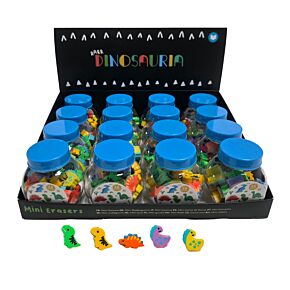 Dinosauria Dinosaurie Mini Suddgummin i Burk