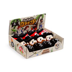 Queasy Squeezies Jolly Rogers Pirat Plysch Klämmig Leksak