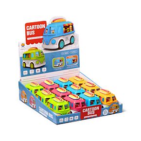 Cartoon Food Truck Friction Push/Pull Actionleksak Cartoon Food Truck Friction Push/Pull Actionleksak