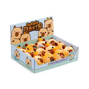 Queasy Squeezies Adoramals Capybara Plysch Klämmig Leksak