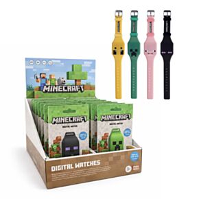 Minecraft Faces Digitalklocka i Silikon