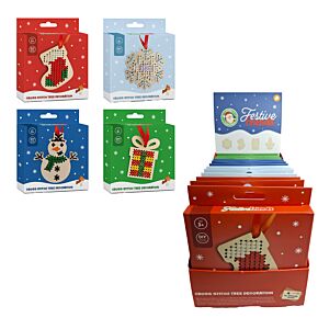 Festive Friends Jul Korsstygn DIY Dekoration