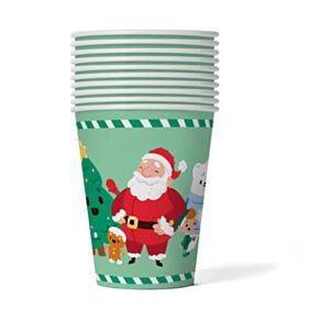 Jingle Bunch Jul 10-Pack Party Papperskoppar (9oz)