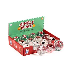 Jingle Bunch Jul High Bounce LED Blinkande Studsboll