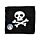 Jolly Rogers Pirat Komprimerad Resehandduk