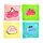 Pusheen the Cat Fruits Komprimerad Resehandduk