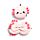 Relaxeazzz Adoramals Maddie the Axolotl Resekudde & Ögonmask