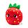 Squidglys Elidi the Strawberry Jordgubbe Foodiemals Plysch Leksak