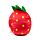 Squidglys Elidi the Strawberry Jordgubbe Foodiemals Plysch Leksak