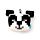 Relaxeazzz Minecraft Panda Formad Plysch Resekudde & Ögonmask