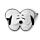 Relaxeazzz Peanuts Snobben Snoopy Plysch Resekudde & Ögonmask