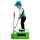 Golfspelare Solcellsfigur