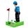 Golfspelare Solcellsfigur