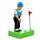 Golfspelare Solcellsfigur