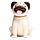 Mopps Mops Solcellsfigur