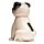 Mopps Mops Solcellsfigur