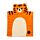 Alfie the Tiger Adoramals Barnhandduk med Huva