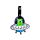 Space Cadets PVC Bagagelapp 2-Pack