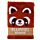 Adoramals Röd Panda Plysch Fluffies A5 Fodrad Anteckningsbok