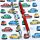Retro Fiat 500 2-Pack Pennor